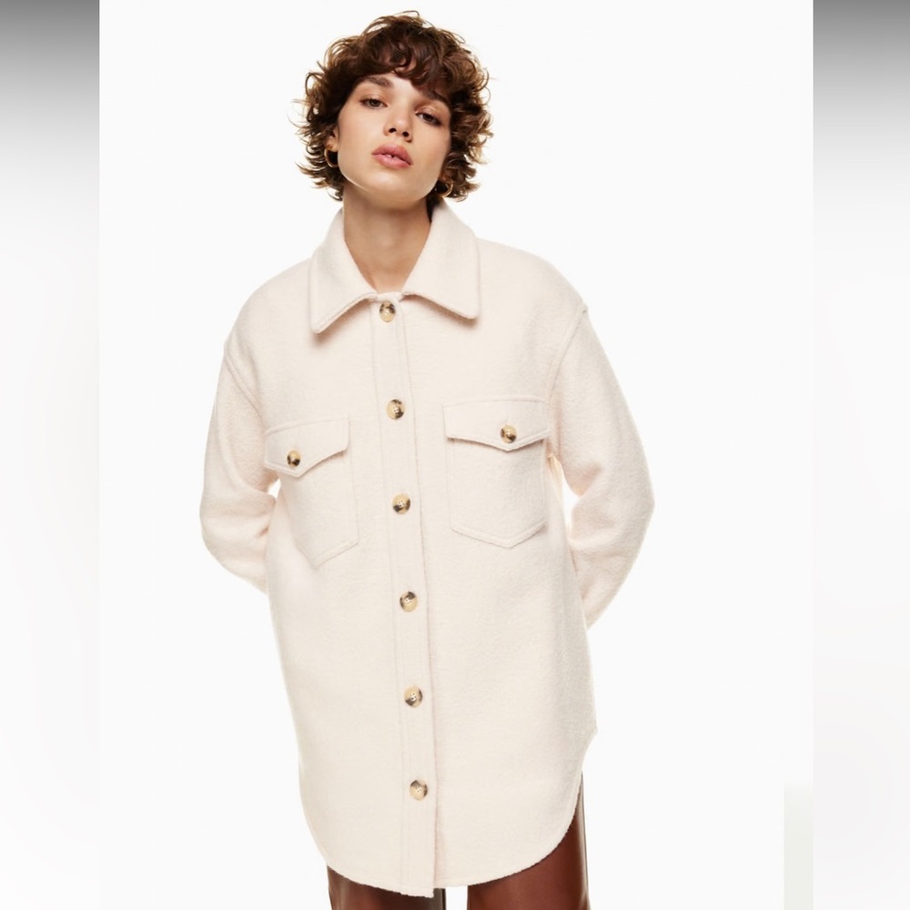 Aritzia Wilfred The Ganna Jacket in Heather Bone - Picture 2 of 16